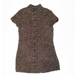 Reformation Floral Button Down Mini Dress